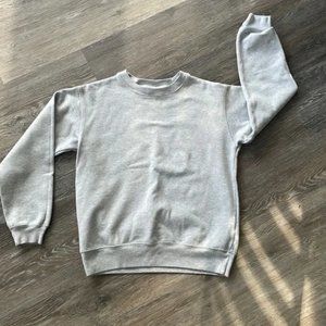 Grey french terry sweatshirt from Aritzia